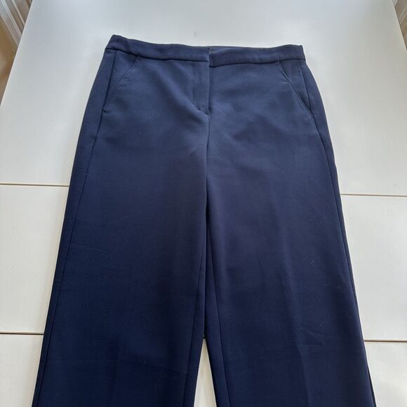 J Crew Kate Straight Leg Pants Four Season Stretch Womens 10 Navy High Rise Work - Picture 3 of 13